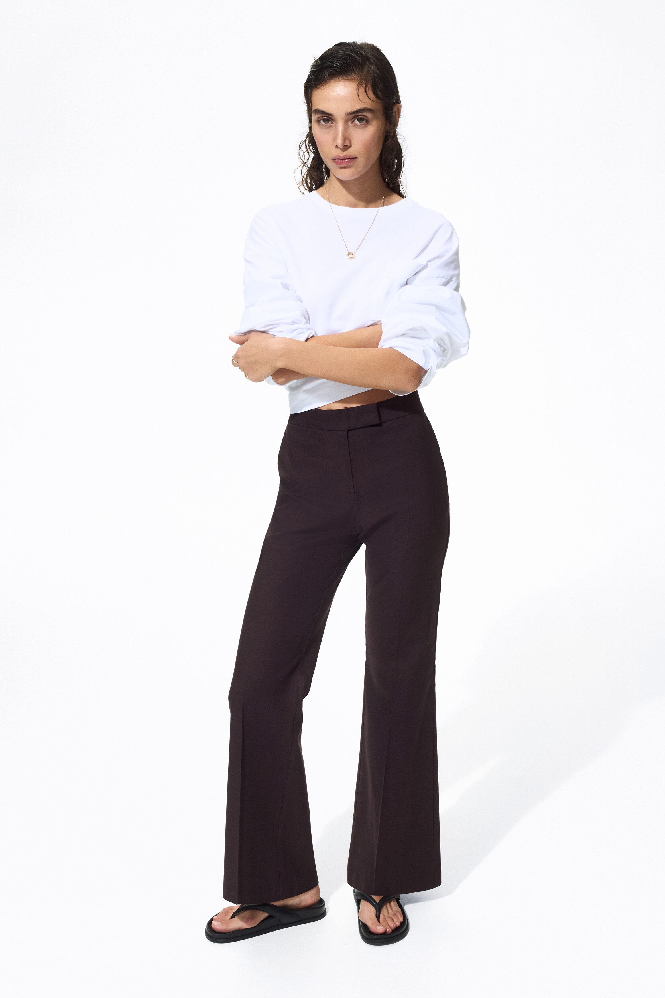 Linen-blend Tailored Trousers - image 4