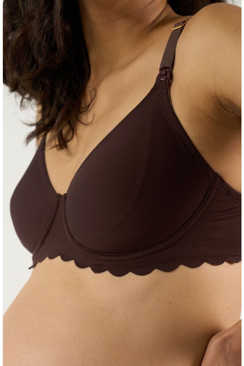 Skin Invisible Maternity And Nursing Bra C/D Cup, Alternate, color, Chocolate
