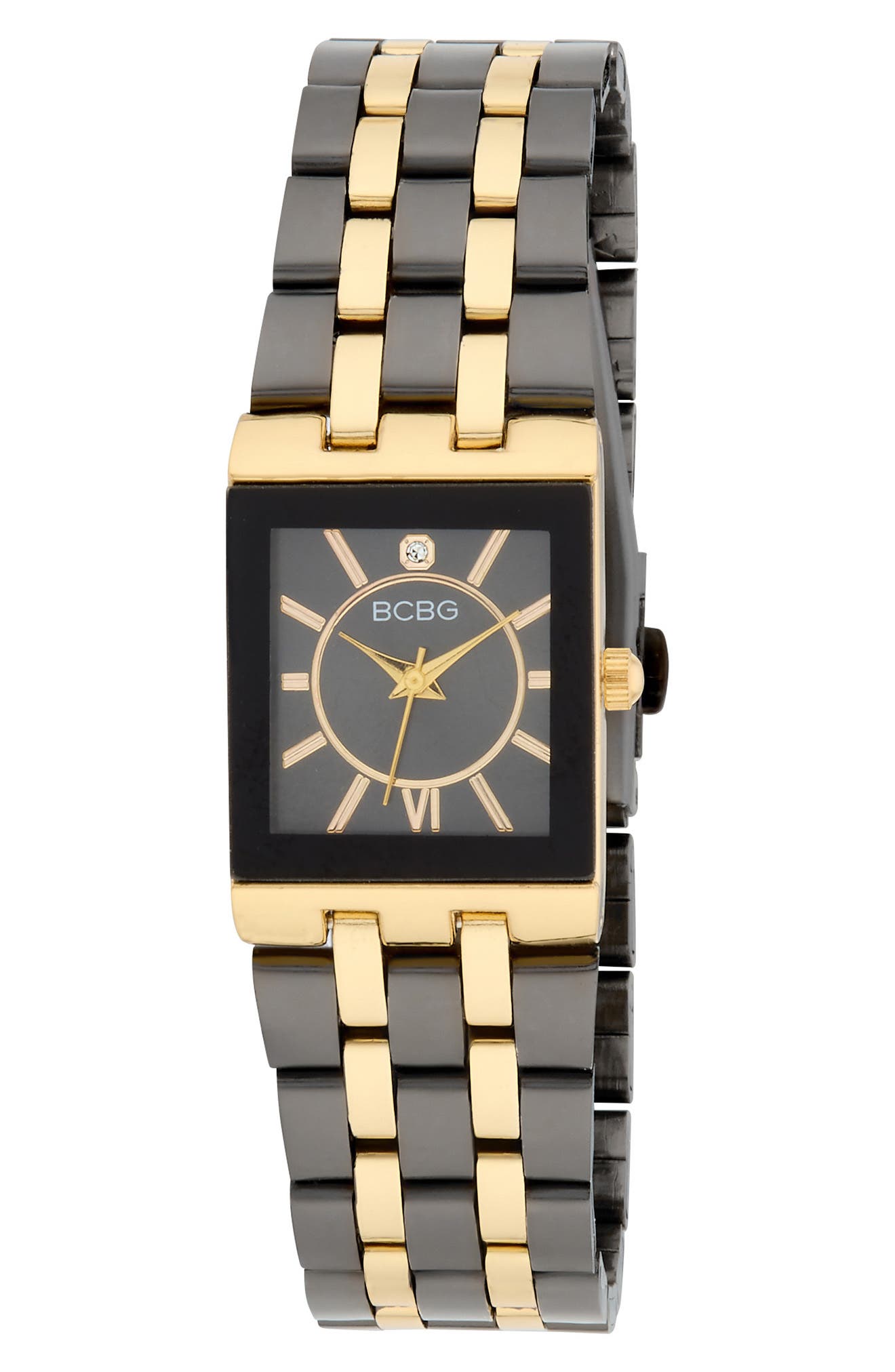 BCBG Modern Link Quartz Two-Tone Bracelet Watch, 34mm