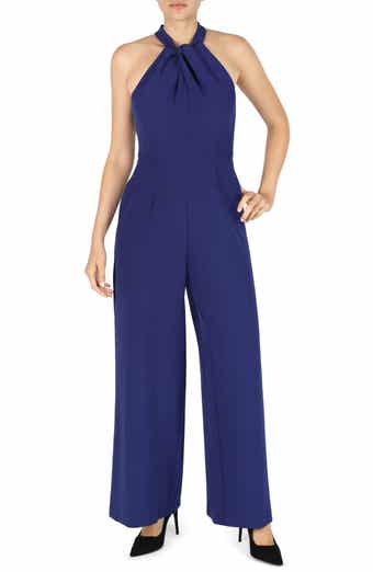 Julia Jordan Halter Neck Wide Leg Jumpsuit
