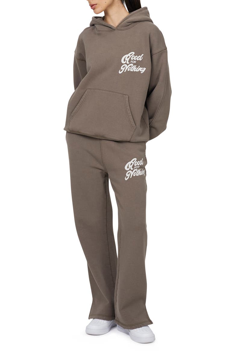 Funk Relaxed  Hoodie, Alternate, color, Brown