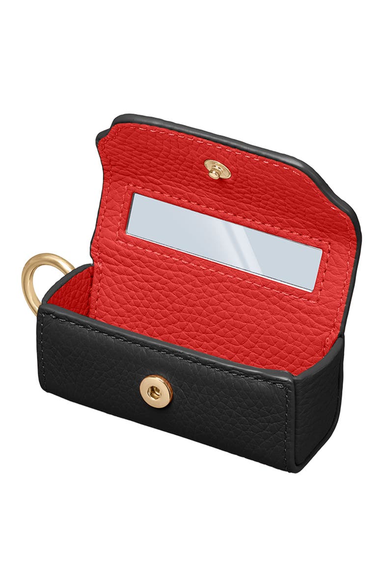 MAISON de SABRÉ Leather Lipstick Charm, Alternate, color, Rouge Noir