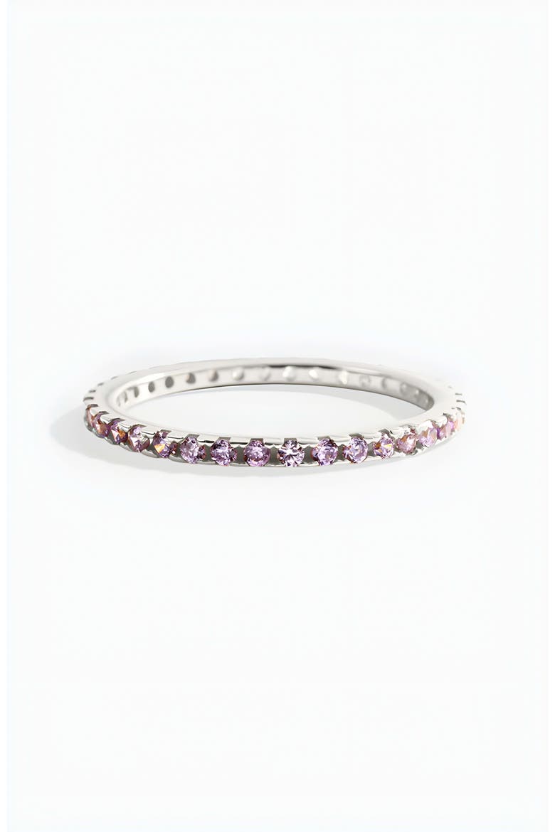 June Birthstone Eternity Stacking Ring, Alternate, color, 925 Sterling Silver