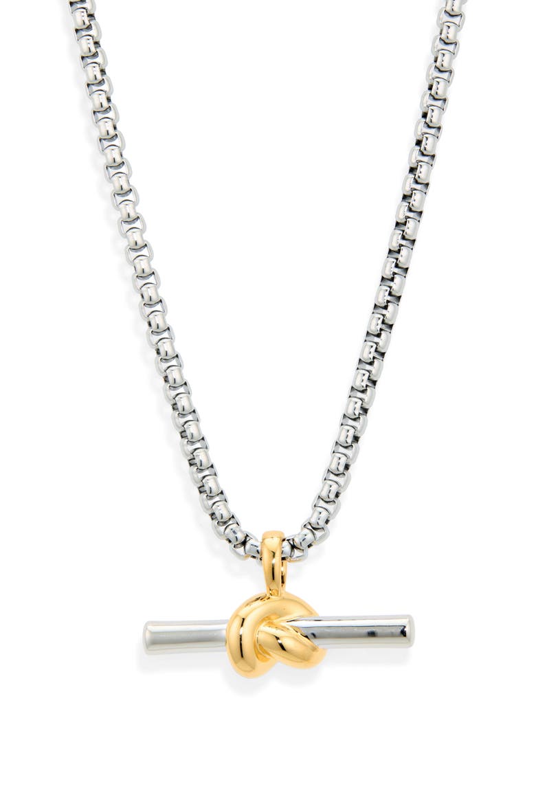 Lucy Williams Chunky Knot T-Bar Necklace, Main, color, MIXED