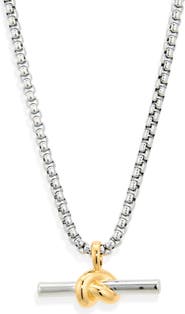 Missoma Lucy Williams Chunky Knot T-Bar Necklace