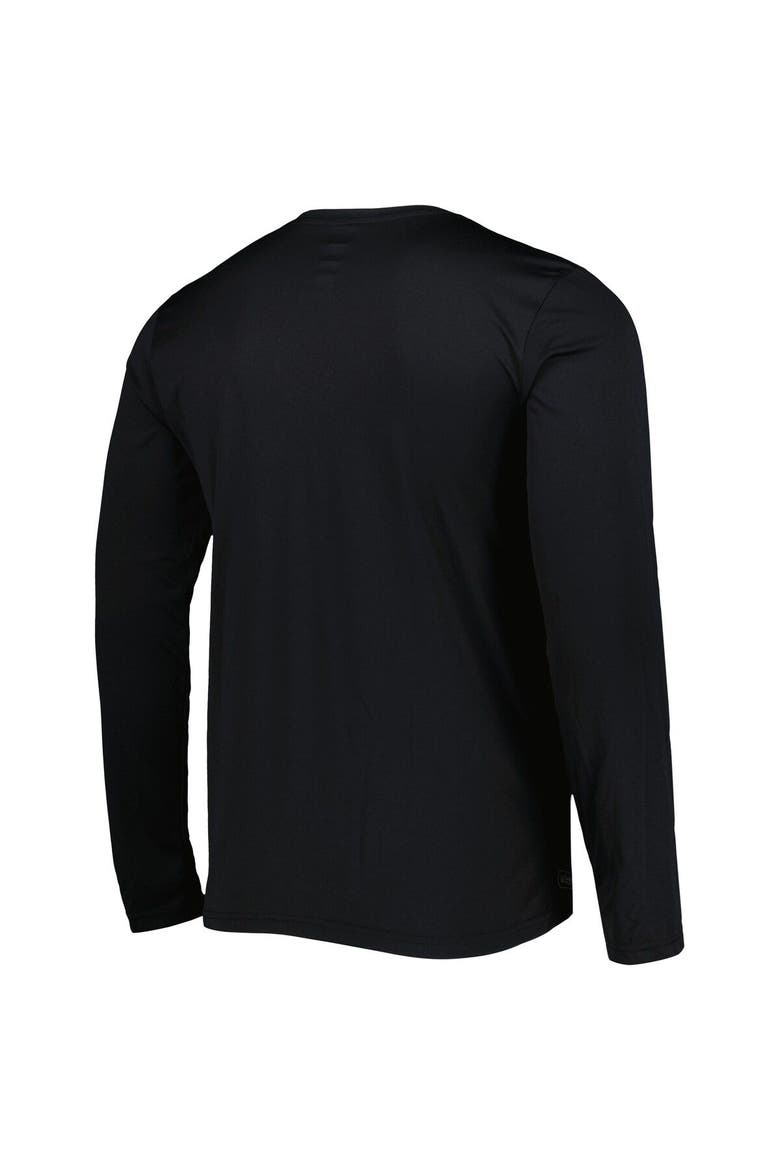 Men's New Era Black Las Vegas Raiders Combine Authentic Offsides Long Sleeve T-Shirt, Alternate, color, Black