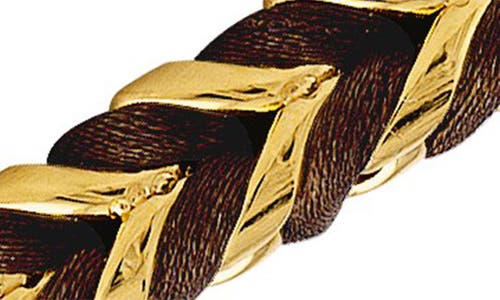 Esquire Stainless Steel Woven Cord Bracelet