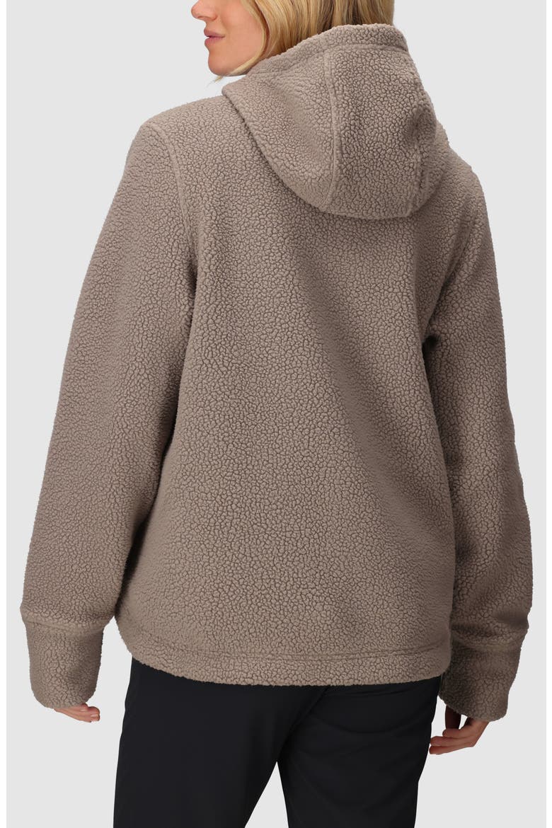 Grayland High Pile Fleece Hoodie, Alternate, color, SABLE