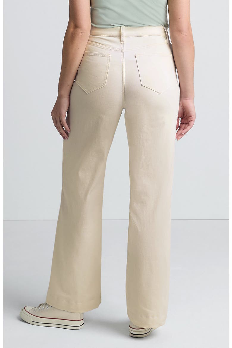 High Rise Wide Leg Denim Jeans, Alternate, color, Natural