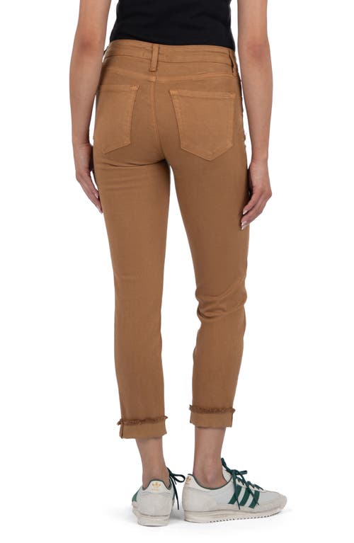 Kut From The Kloth Amy Seamed Mid Rise Crop Slim Jeans