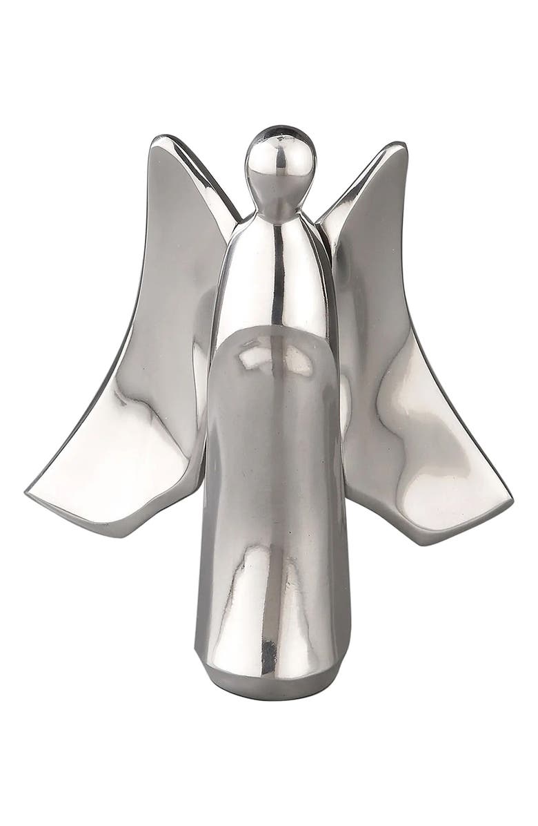 Nambé 'Nativity' Angel Figurine, Main, color, Silver