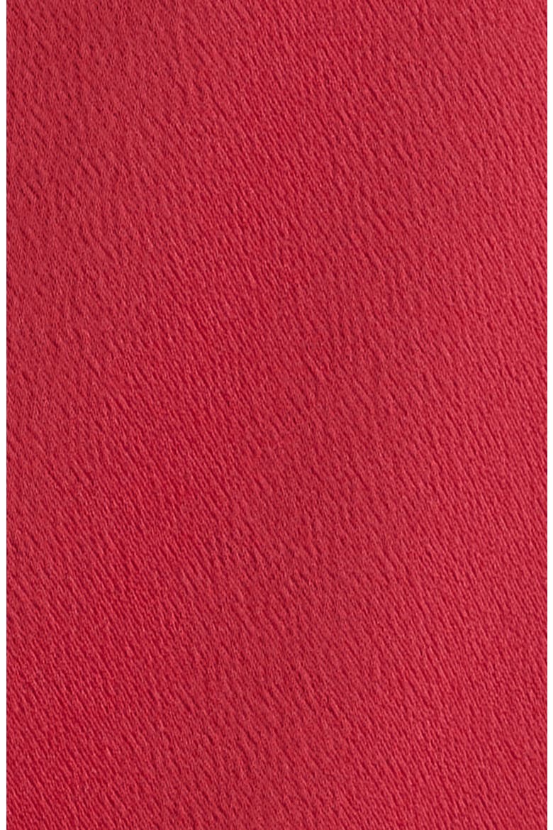 Twist Front Crépe de Chine Top, Alternate, color, SCARLET RED