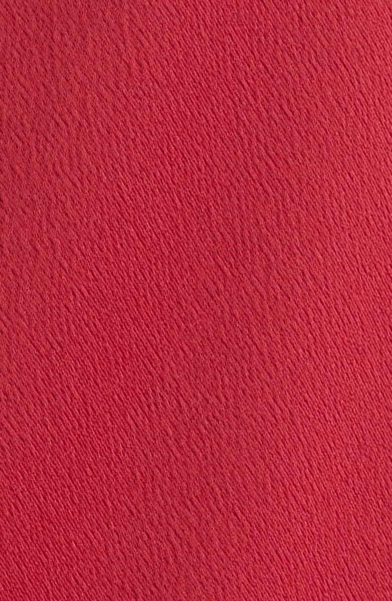 Misook Twist Front Crépe de Chine Top, Alternate, color, Scarlet Red