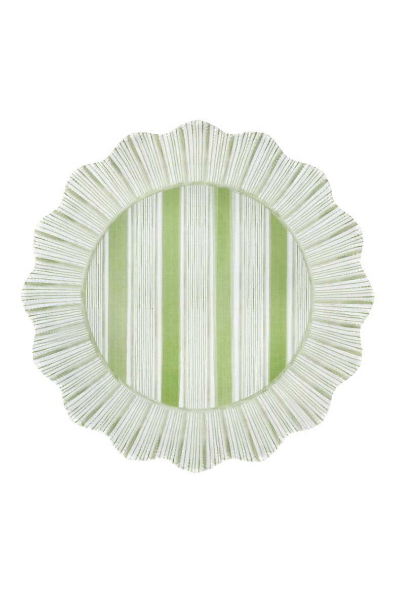 Cabana Set of 4 Melamine Dinner Plates, Alternate, color, SEAGRASS