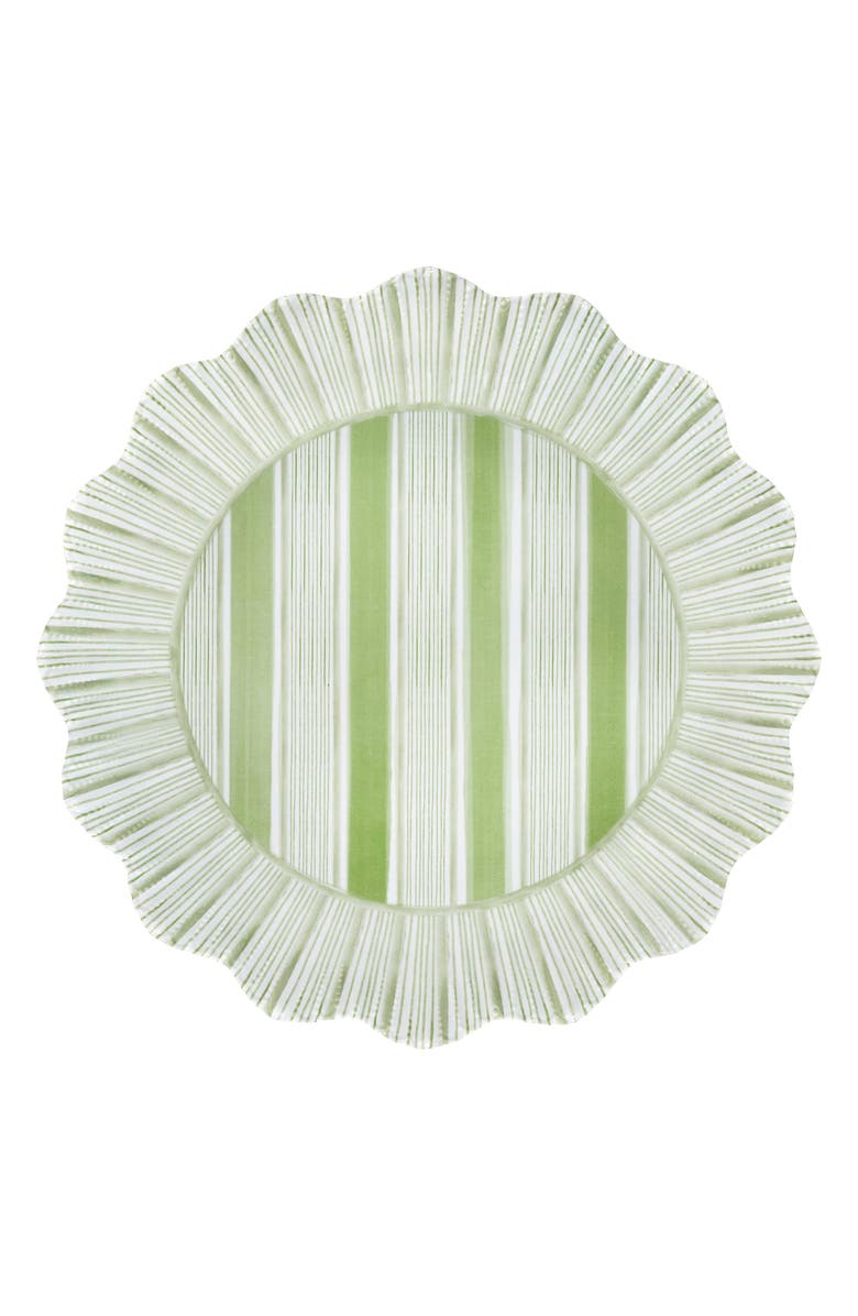 Juliska Cabana Set of 4 Melamine Dinner Plates, Alternate, color, Seagrass