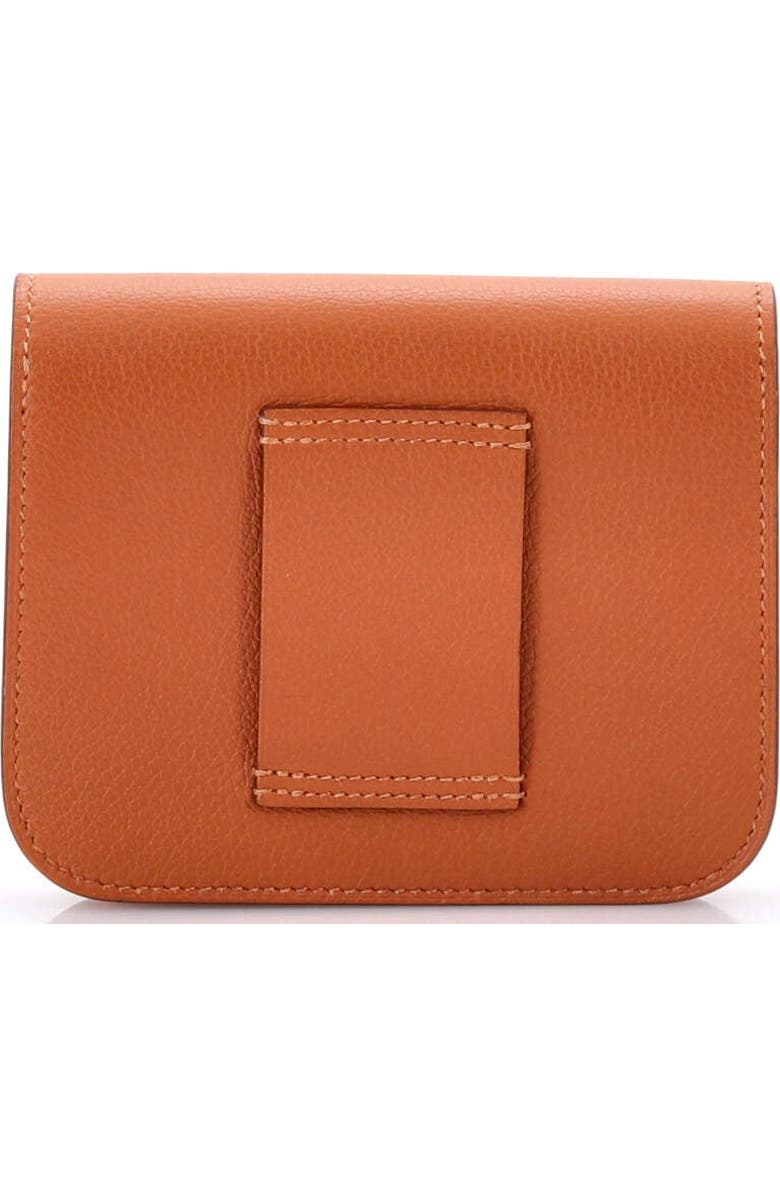 Pre-Owned Hermes Constance Slim Wallet Evercolor, Alternate, color, Quebracho
