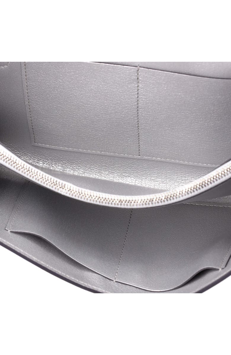 Pre-Owned Hermes Kelly To Go Wallet Metallic Chevre Chamkilight, Alternate, color, Gris Argente