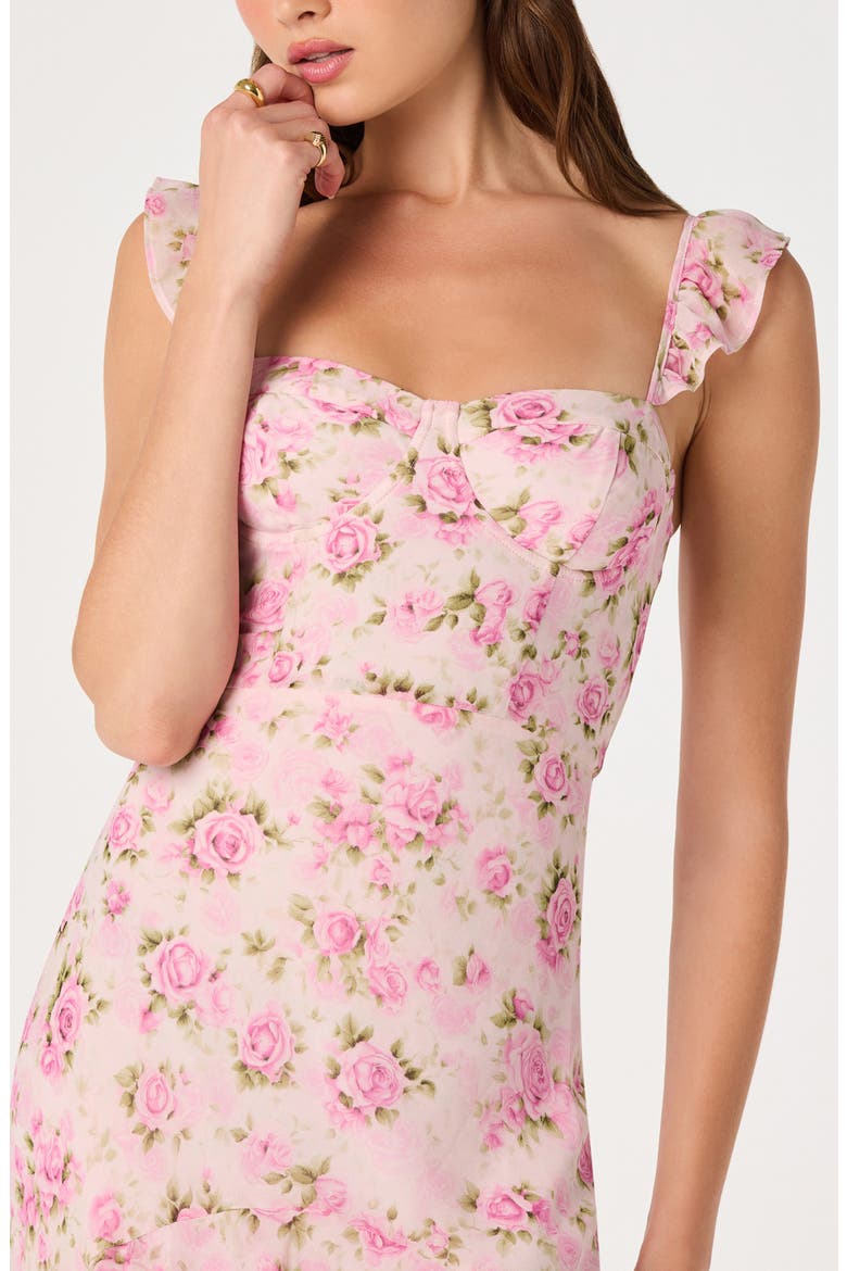 Alcina Polka Dot Maxi Dress, Alternate, color, PINK MULTI FLORAL