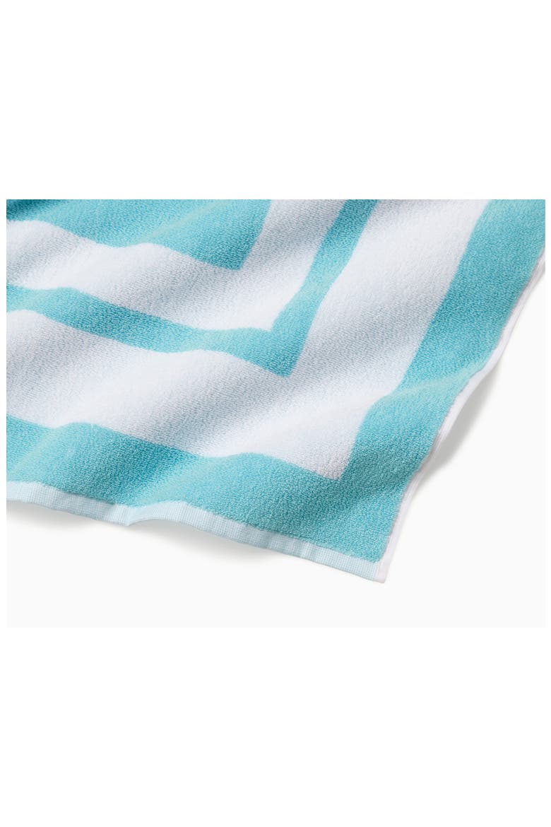 Mareta Cotton Beach Towel, Alternate, color, CLEARWATER