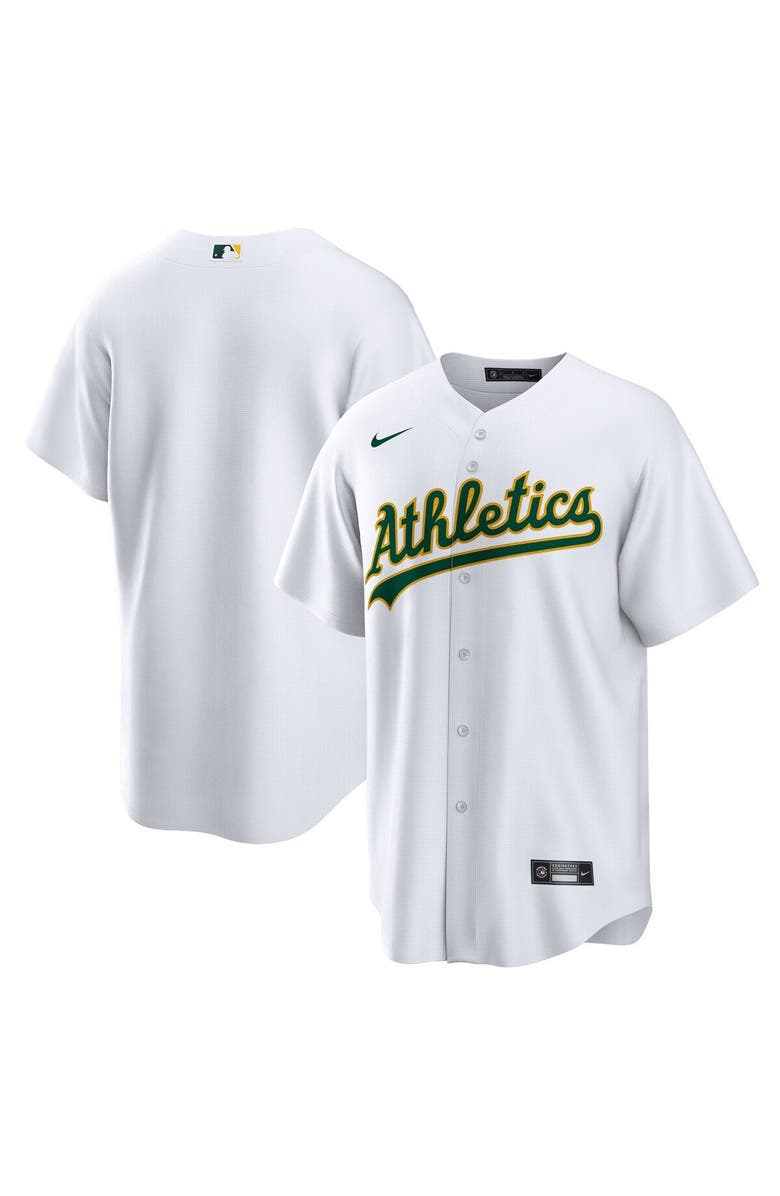 Nike Men's Nike White Oakland Athletics Home Replica Team Jersey, Main, color, 