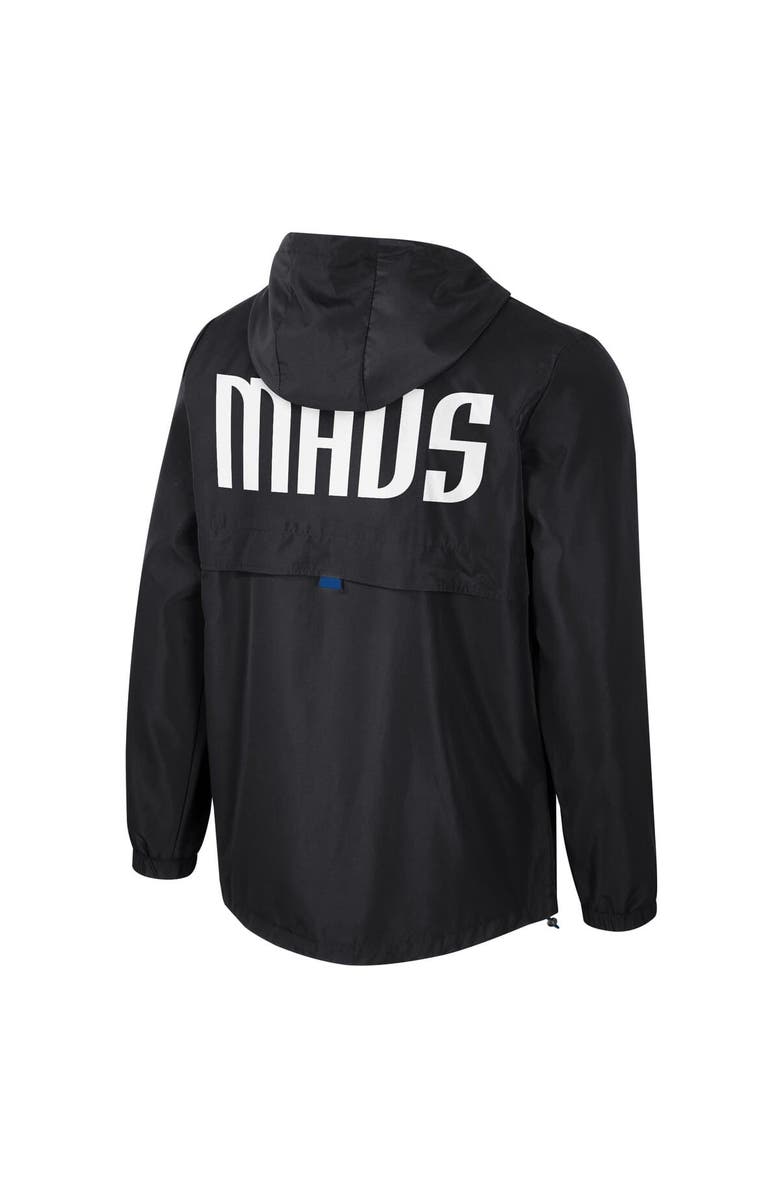 Stadium Essentials Unisex Stadium Essentials Black Dallas Mavericks Compete Quarter-Zip Windbreaker Jacket, Alternate, color, Black