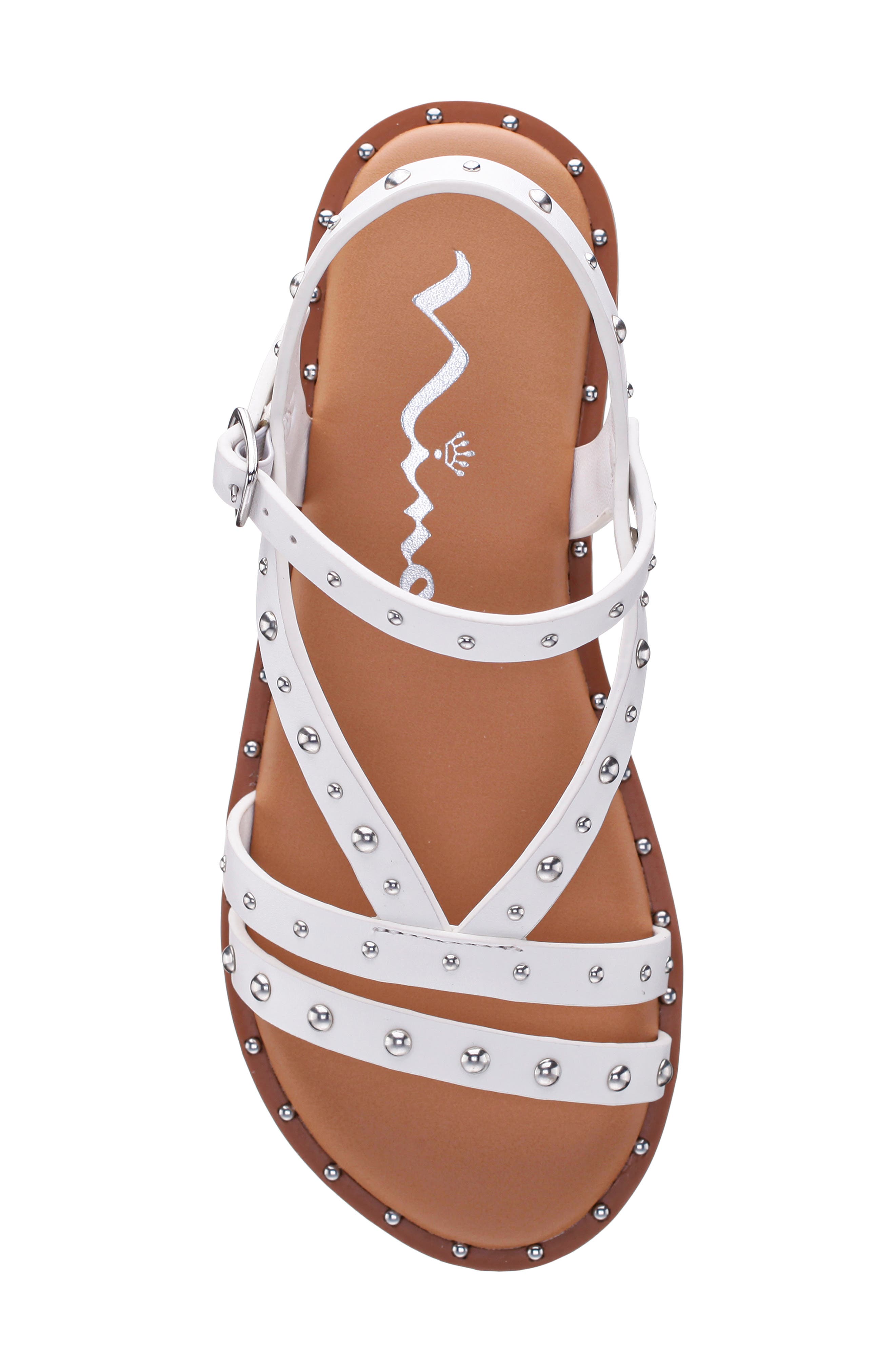 Nina Kids' Larsa Sandal, Alternate, color, White