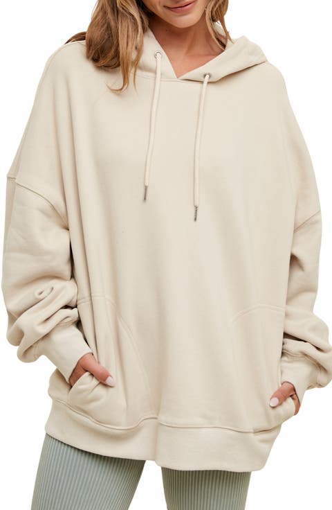 Oversize French Terry Pullover Hoodie