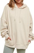 WISHLIST Oversize French Terry Pullover Hoodie