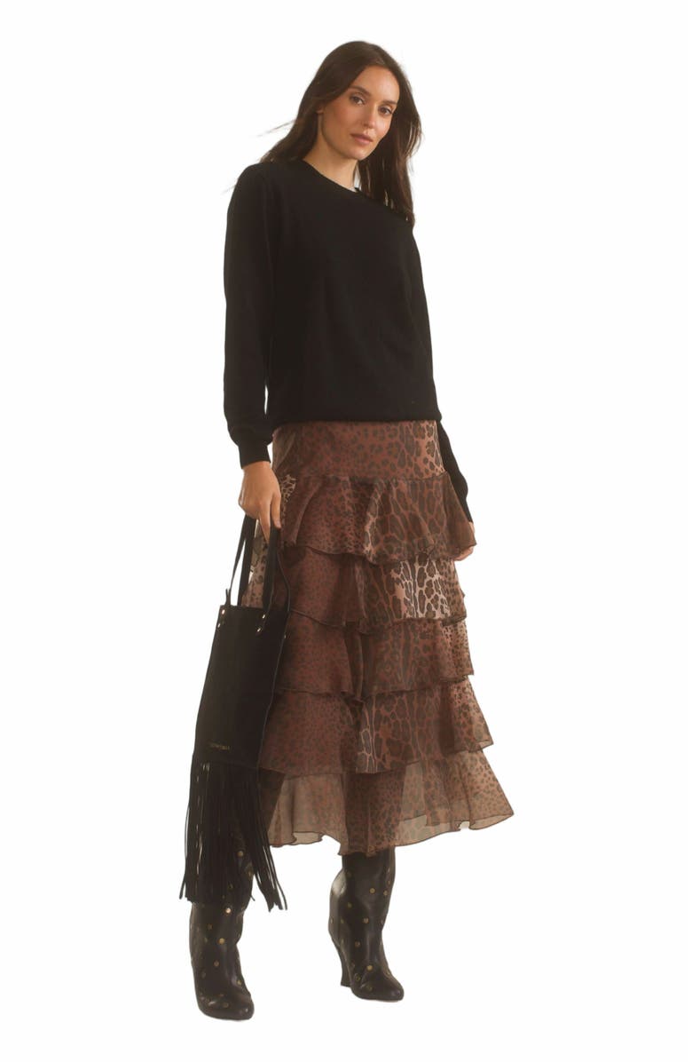 Cynthia Rowley Prim Silk Organza Skirt, Main, color, 