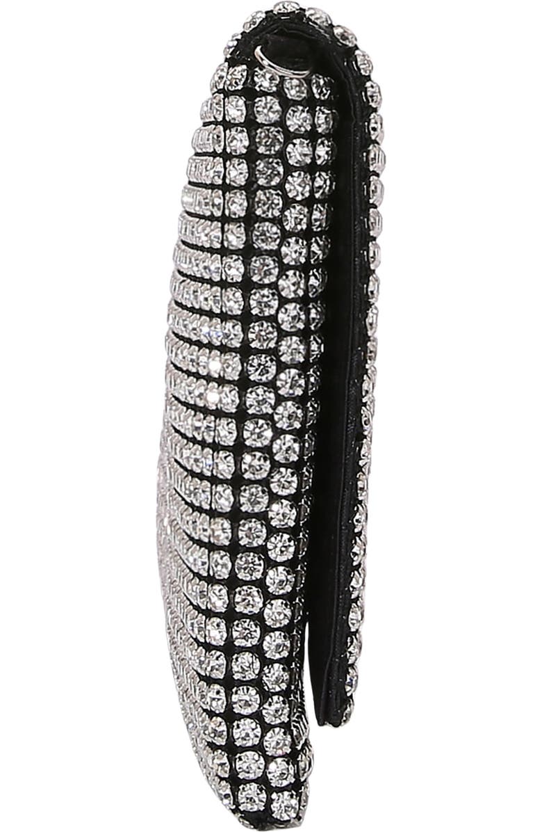 BERNESS Large Rhinestone Embellished Clutch, Alternate, color, Black