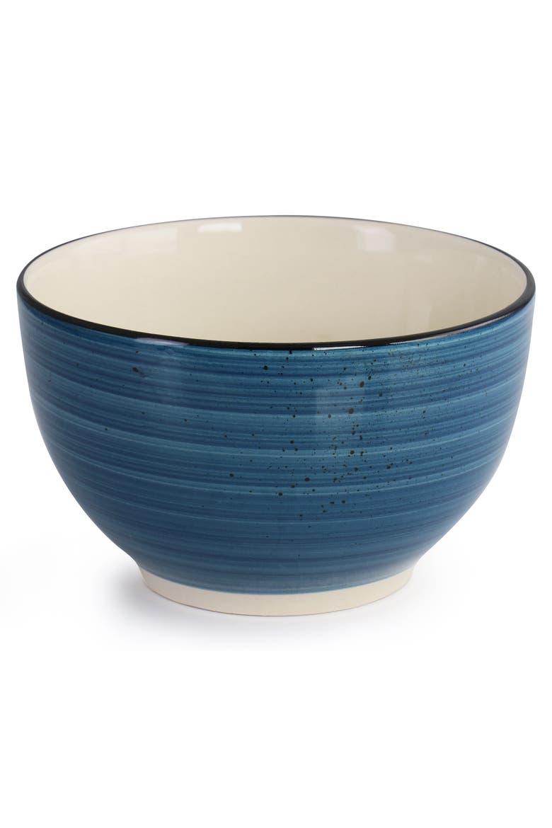 Gia 24 Piece Round Stoneware Dinnerware Set, Alternate, color, White