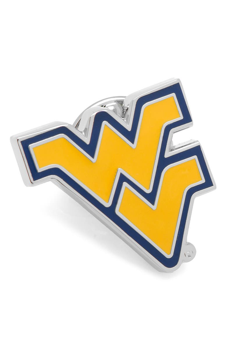 Cufflinks, Inc. NCAA West Virginia Mountaineers Lapel Pin, Main, color, West Virginia Flying Wv Logo