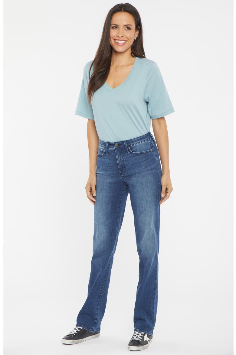 Relaxed Distressed Straight Leg Jeans, Alternate, color, BLUEWELL