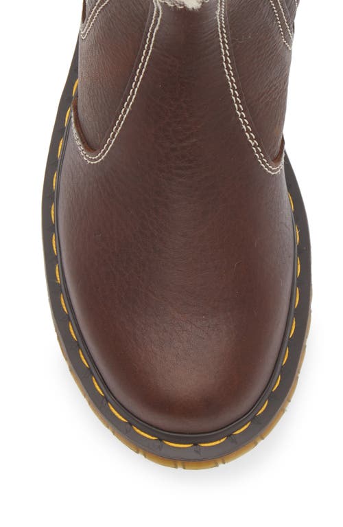 Dr. Martens 2976 Leonore Ii Faux Fur Lined Chelsea Boot In Brown