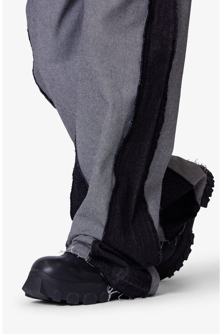 Inside Out Slip Off Baggy Jeans, Alternate, color, WASHED BLACK