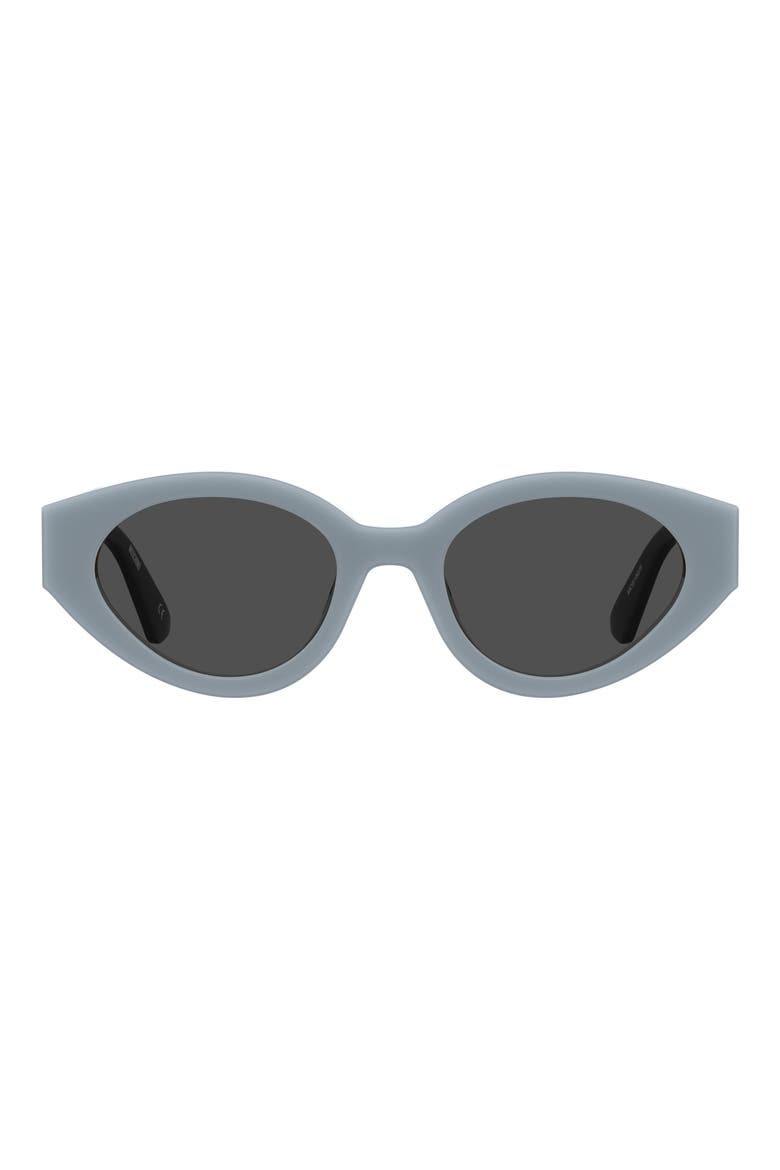 51mm Oval Sunglasses, Main, color, AZURE