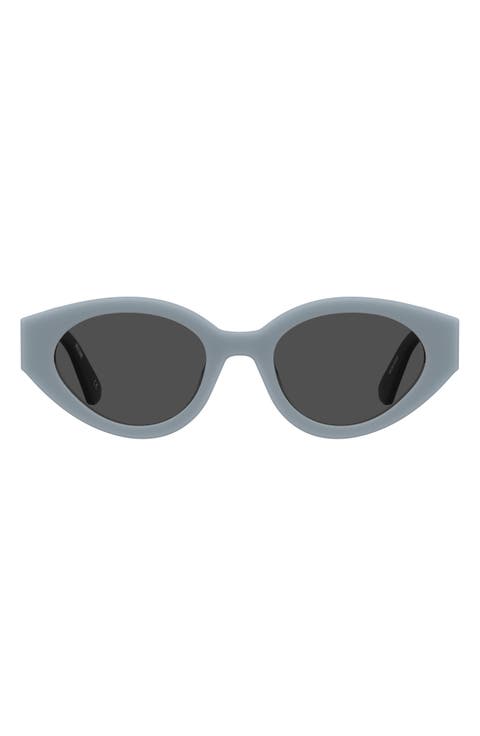 51mm Oval Sunglasses