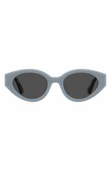 Moschino 51mm Oval Sunglasses