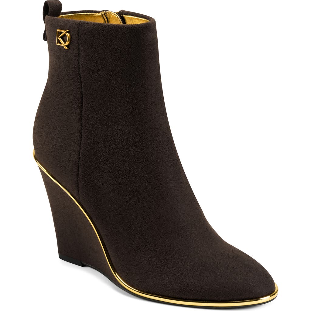 Donna Karan New York Donna Wedge Bootie In Animal Print