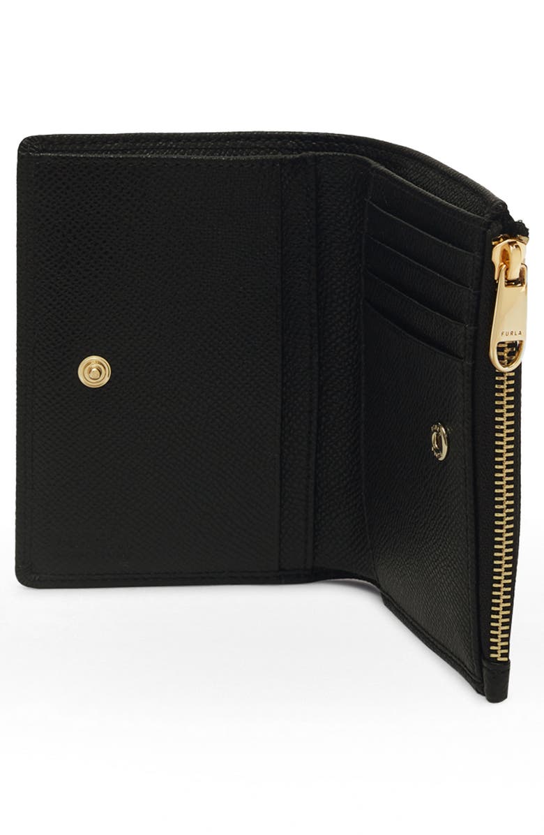 Furla Bifold Zip Wallet, Alternate, color, Nero
