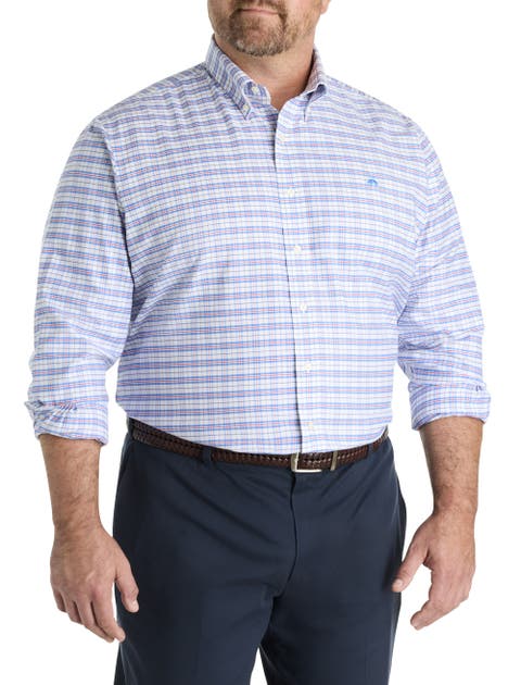 Big & Tall  Non-Iron Oxford Check Sport Shirt