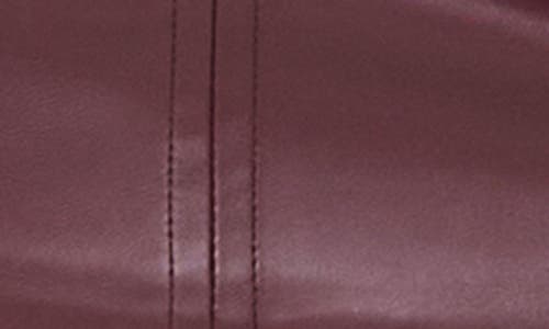 Princess Polly Hailey Strapless Faux Leather Minidress In Burgundy