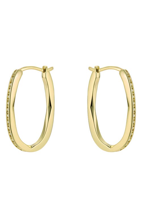 Ted Baker Shivanna Crystal Shimmer Hoop Earrings In Gold
