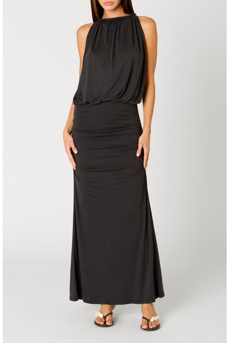 Sebastiano Maxi Dress, Main, color, ONYX