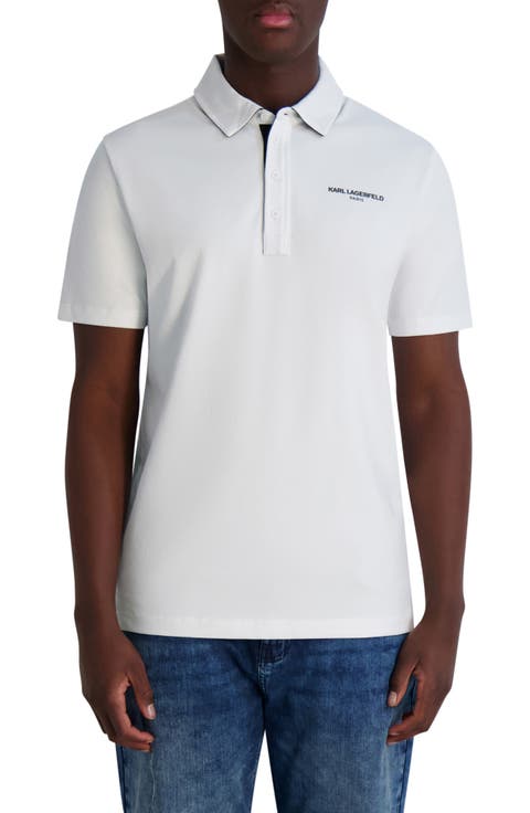 Logo Chest Stretch Cotton Polo