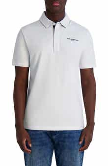 KARL LAGERFELD PARIS Logo Chest Stretch Cotton Polo