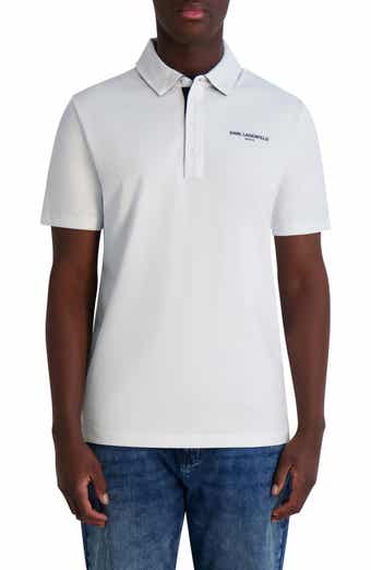 KARL LAGERFELD PARIS Logo Chest Stretch Cotton Polo