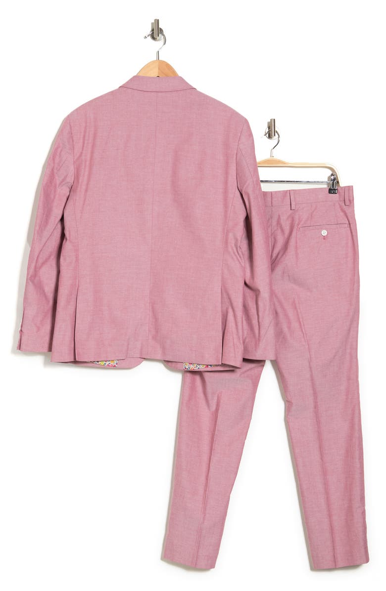 SAVILE ROW CO Slim Chambray 2-Piece Suit, Alternate, color,