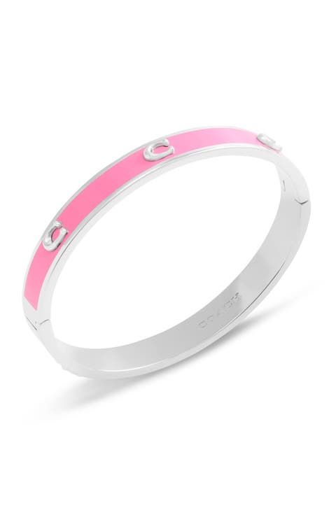 Logo Enamel Hinge Bracelet