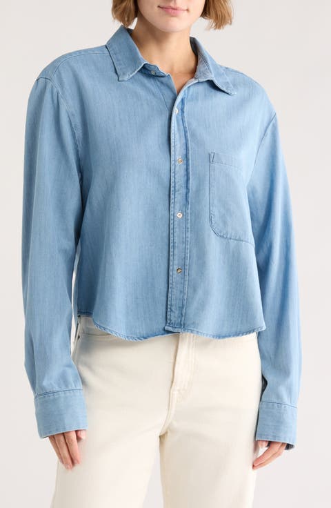 The Belle Denim Button-Up Shirt